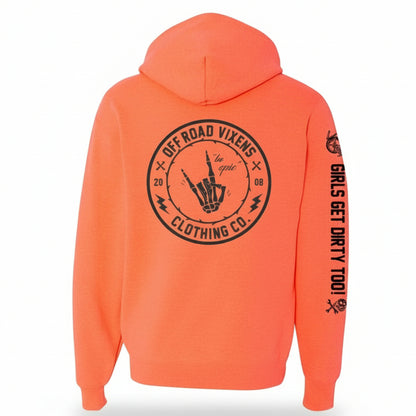 Off Road Vixins Be Epic Pullover Neon Coral