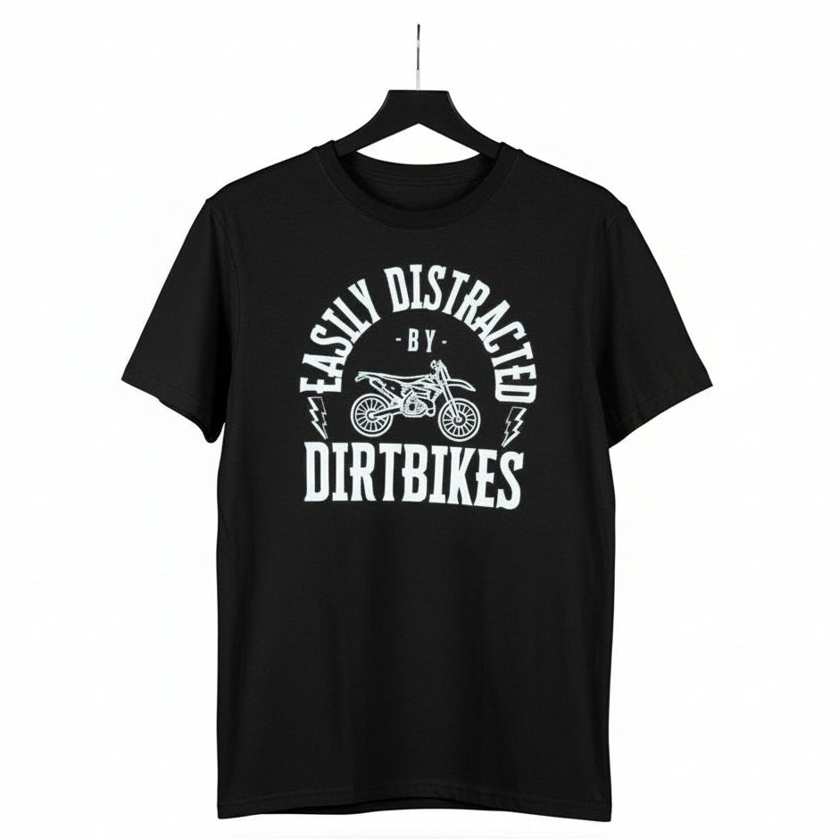 Kids Holeshot Easily Distracted By Dirtbikes Tee
