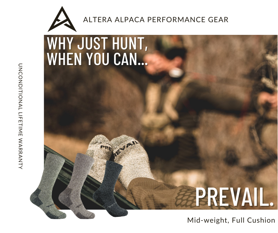 Prevail Mid-Weight 9" Crew Alpaca Sock