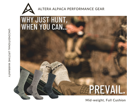 Prevail Mid-Weight 9" Crew Alpaca Sock