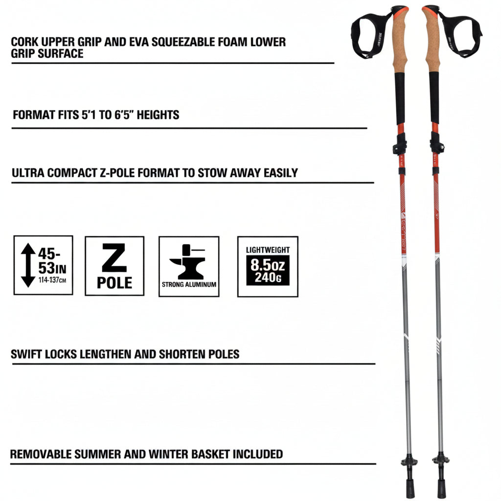 Alpha Aluminum Trekking Poles